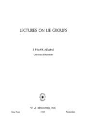 Tapa de Lectures on Lie groups
