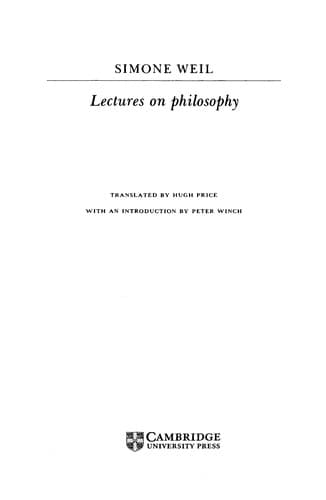 Tapa de Lectures on philosophy
