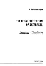 Tapa de The Legal Protection of Databases (Hawksmere Report)