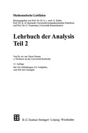 Tapa de Lehrbuch der Analysis