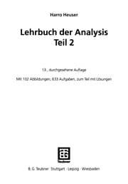 Tapa de Lehrbuch der Analysis Teil 2