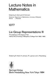 Tapa de Lie group representations 3