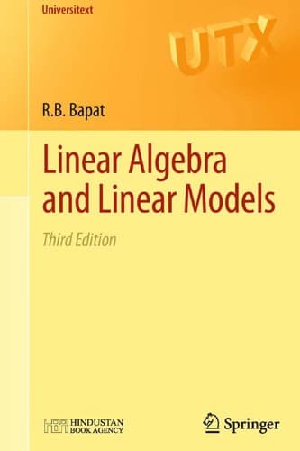 Tapa de Linear Algebra and Linear Models