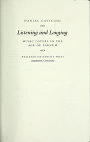 Tapa de Listening and longing