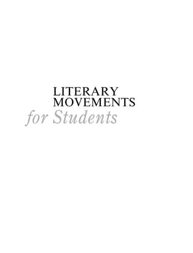 Tapa de Literary movements for students