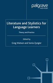 Tapa de Literature and stylistics for language learners