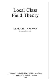 Tapa de Localclass field theory