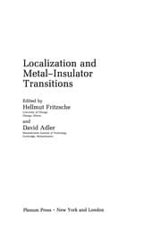 Tapa de Localization and Metal-Insulator Transitions