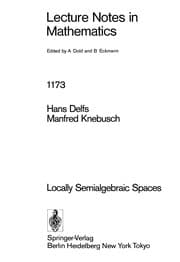 Tapa de Locally semialgebraic spaces