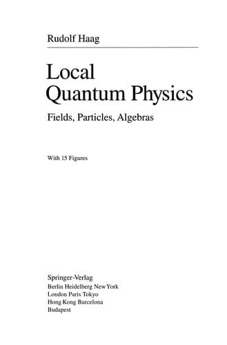Tapa de Local Quantum Physics