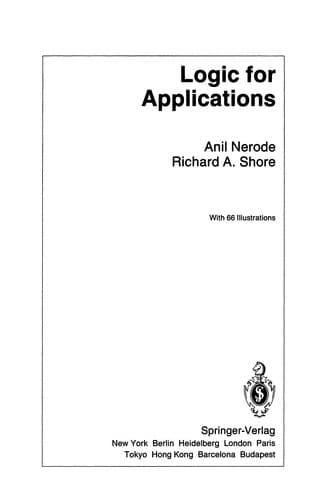 Tapa de Logic for Applications
