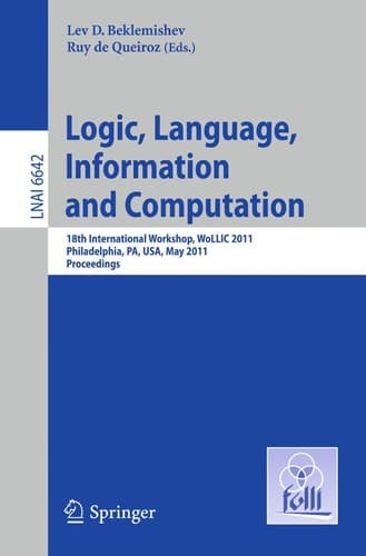 Tapa de Logic, Language, Information and Computation