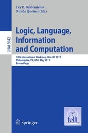 Tapa de Logic, Language, Information and Computation