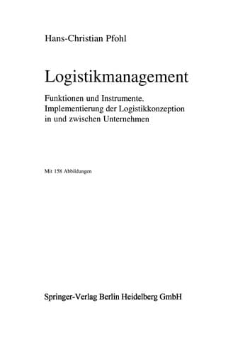 Tapa de Logistikmanagement