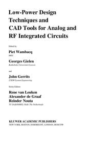 Tapa de Low-power design techniques and CAD tools for analog and RF integrated circuits