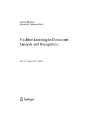 Tapa de Machine Learning in Document Analysis and Recognition