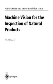 Tapa de Machine vision for the inspection of natural products