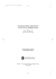 Tapa de Macroeconomic adjustment in the new EU member states