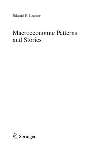Tapa de Macroeconomic patterns and stories