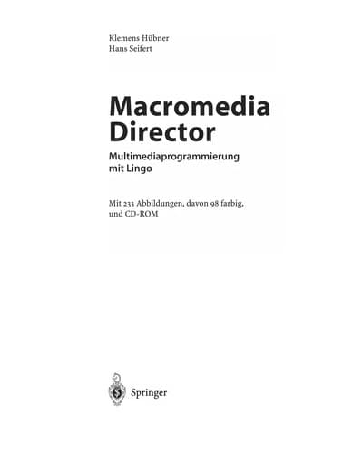 Tapa de Macromedia Director