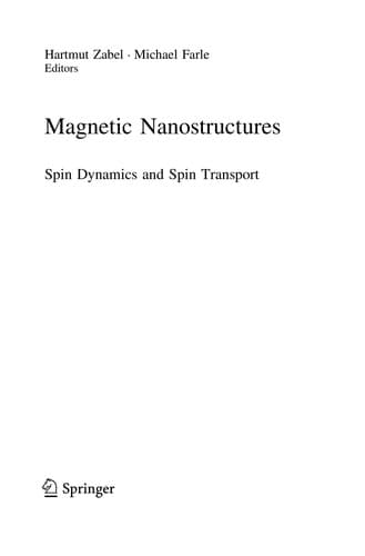 Tapa de Magnetic Nanostructures