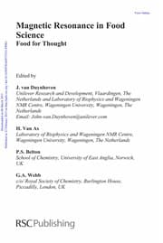 Tapa de Magnetic resonance in food science
