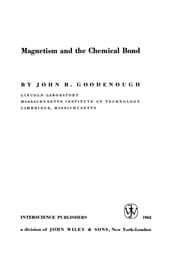 Tapa de Magnetism and the chemical bond