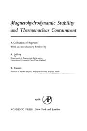 Tapa de Magnetohydrodynamic Stability and Thermonuclear Containment