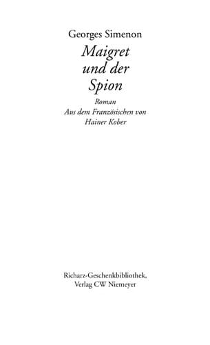 Tapa de Maigret und der Spion