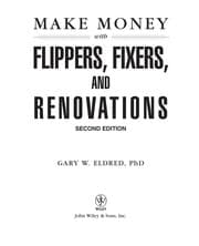 Tapa de Make money with flippers, fixers and renovations