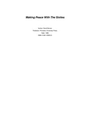 Tapa de Making peace with the 60s