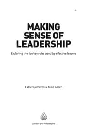 Tapa de Making sense of leadership