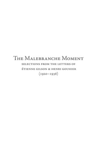 Tapa de The Malebranche moment