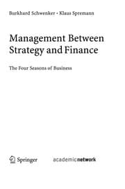 Tapa de Management between strategy and finance