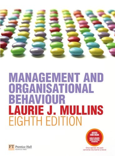 Tapa de Management and organisational behaviour