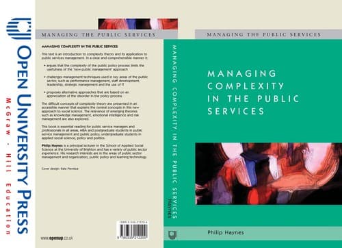 Tapa de Managing complexity in the public services