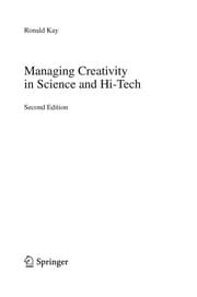 Tapa de Managing Creativity in Science and Hi-Tech