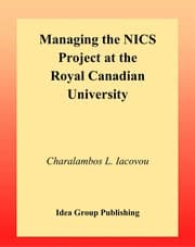Tapa de Managing the NICS Project at the Royal Canadian University