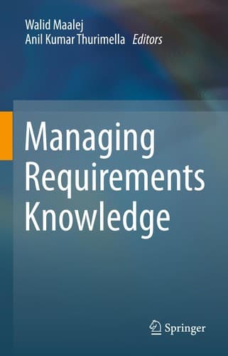 Tapa de Managing Requirements Knowledge