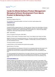 Tapa de Managing software requirements