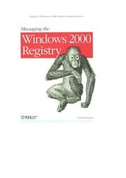 Tapa de Managing the Windows 2000 Registry