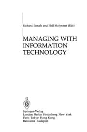 Tapa de Managing with information technology