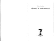Tapa de Maneras de Hacer Mundos