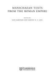 Tapa de MANICHAEN TEXTS FROM THE ROMAN EMPIRE; ED. BY IAIN GARDNER
