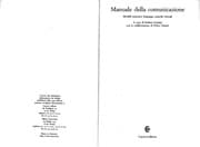 Tapa de Manuale della comunicazione