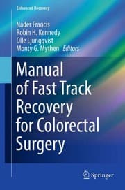 Tapa de Manual of Fast Track Recovery for Colorectal Surgery
