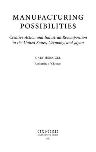 Tapa de Manufacturing possibilities