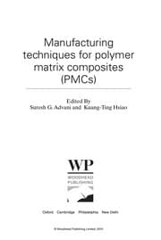 Tapa de Manufacturing techniques for polymer matrix composites (PMCs)