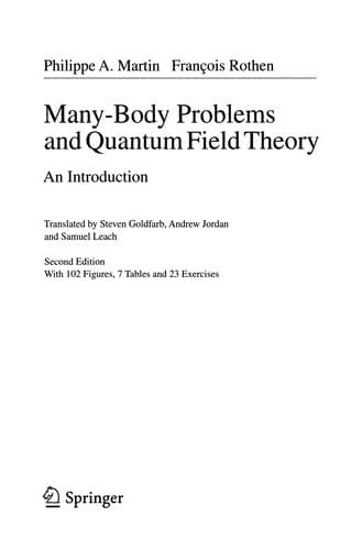 Tapa de Many-Body Problems and Quantum Field Theory