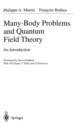 Tapa de Many-body problems and quantum field theory